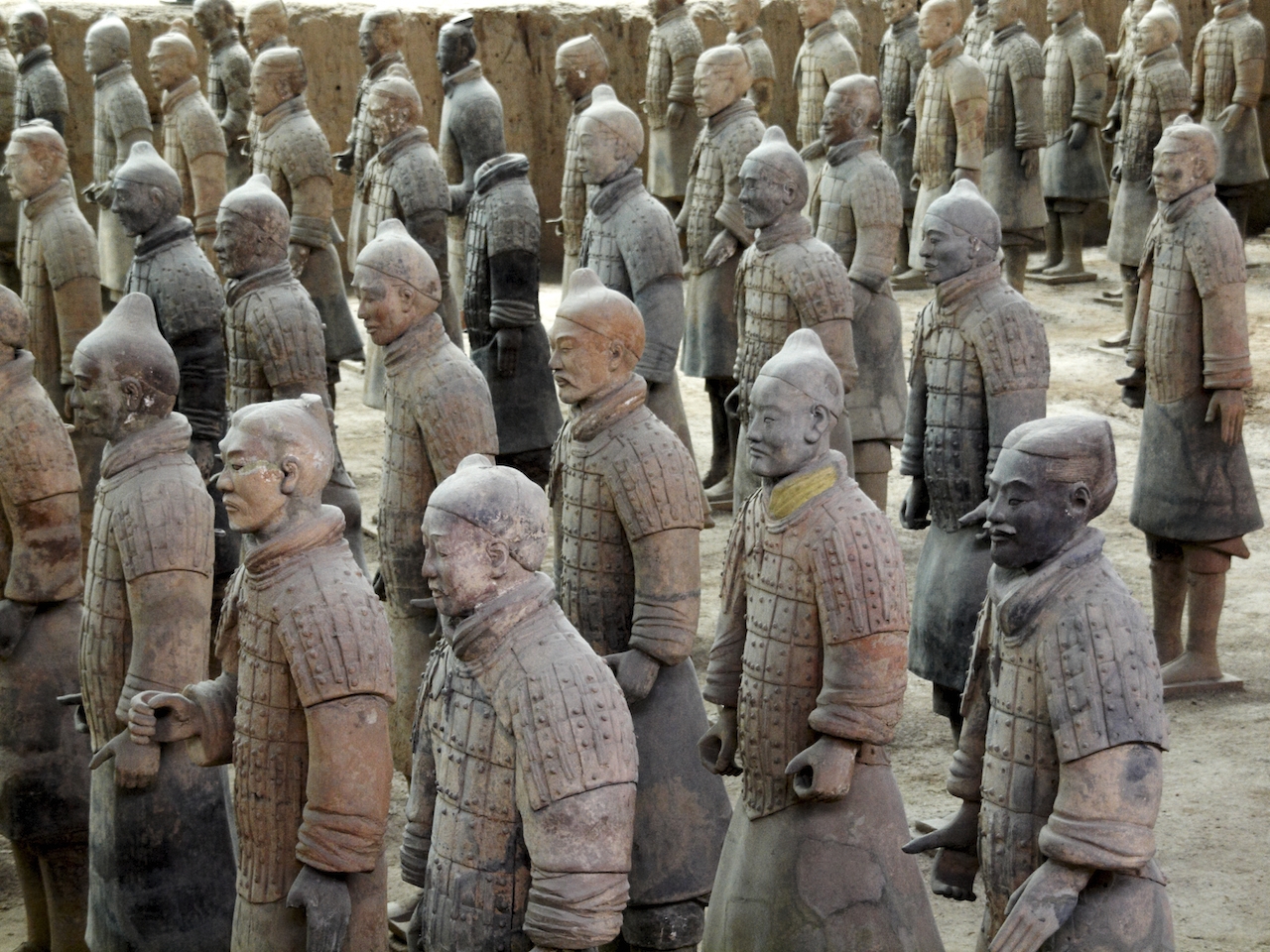 Part of the terracotta army